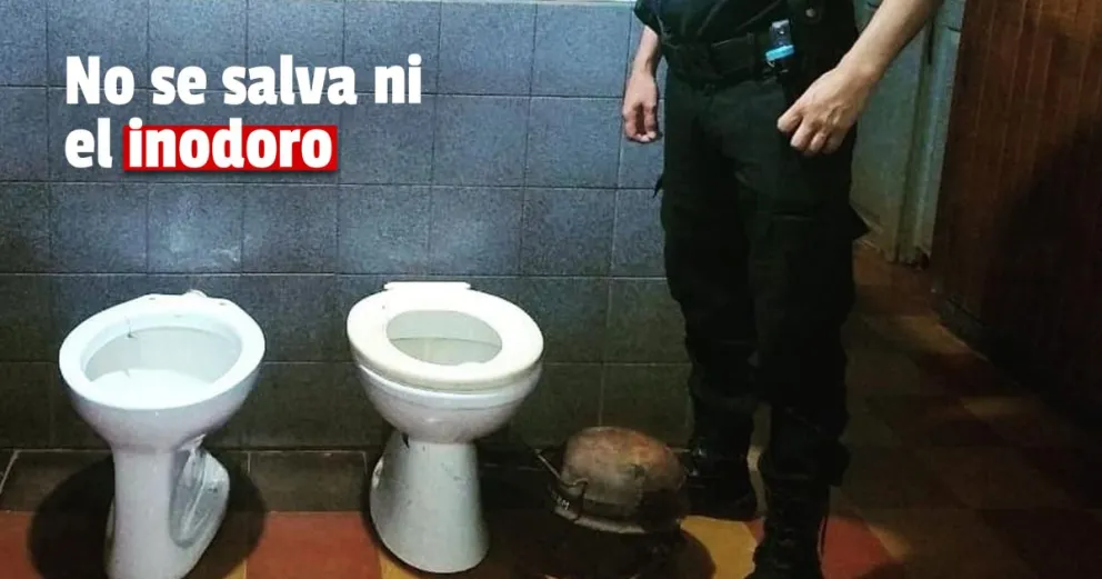 Casino: se quiso robar partes del inodoro