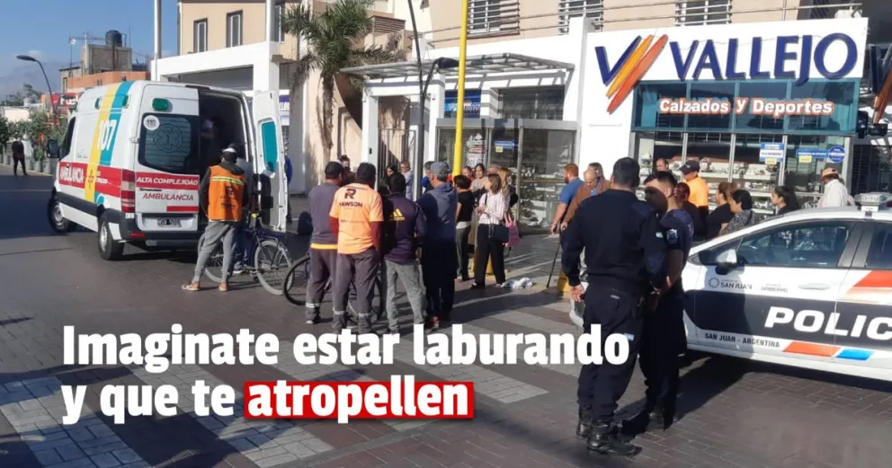 Iba en moto y atropelló a un empleado municipal 