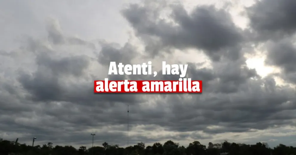 Cinco departamentos de la provincia están en alerta amarilla 