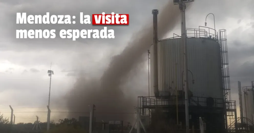 Mendoza: sorprendente tornado sorprendió a Malargüe