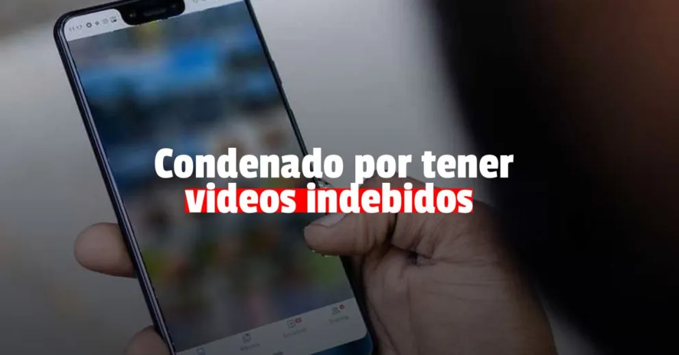 Un hombre fue condenado por tener pornografía infantil en su celular 