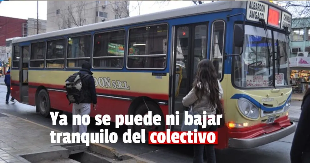 Lo atropellaron bajando del colectivo