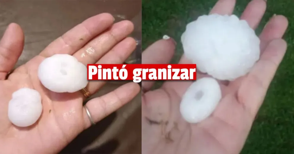El granizo dijo presente en Valle Fértil