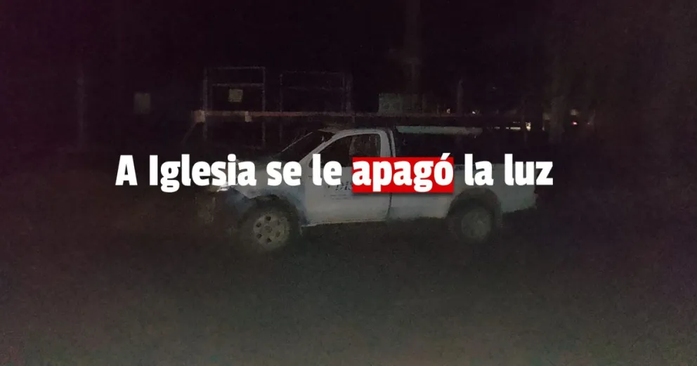 Un árbol se cayó sobre un tendido eléctrico y dejó casi todo Iglesia sin luz 