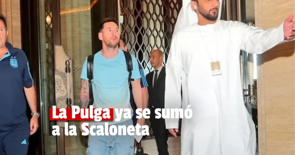 Messi llegó a Abu Dhabi y ya se palpita el Mundial 