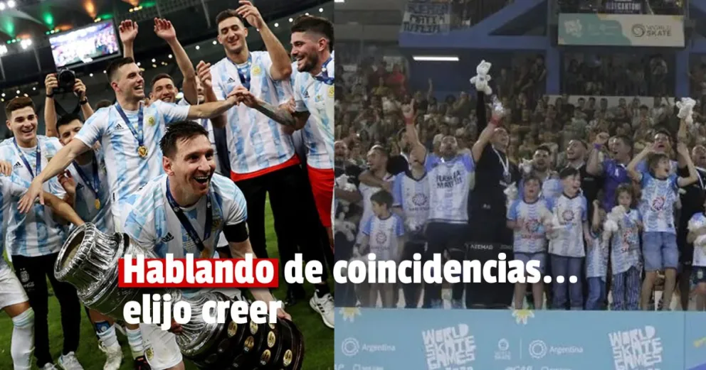 Argentina campeón de hockey sobre patines y las coincidencias con la selección de fútbol 