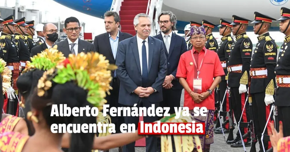 El Presidente llegó a Indonesia para la cumbre del G20
