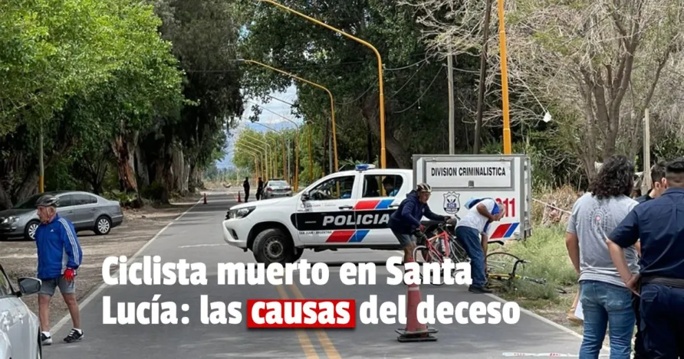 Confirmaron de qué falleció el ciclista en Santa Lucía 
