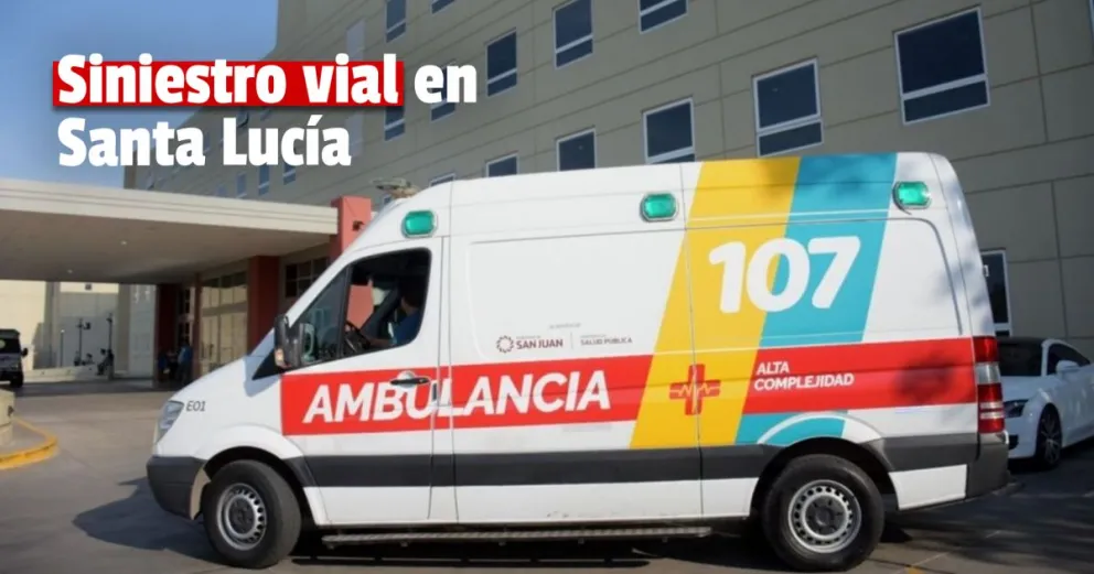 Una moto chocó una camioneta en Santa Lucía
