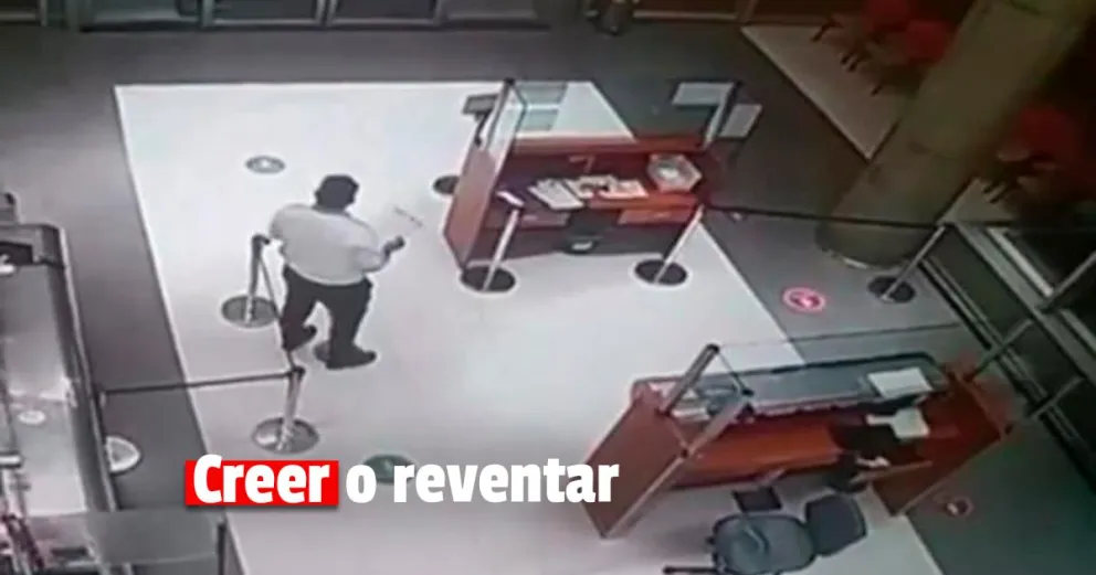 El video viral de un empleado del Sanatorio Finochietto "hablando con un fantasma"