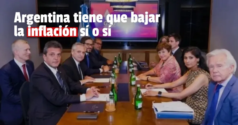 La titular del FMI dijo que Argentina necesita mantener el rumbo para bajar la inflación 