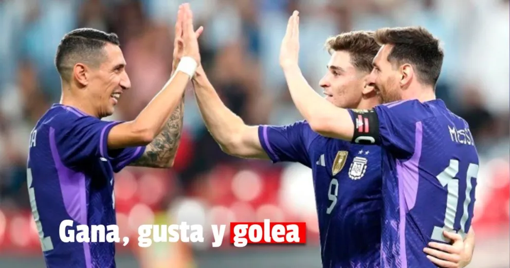 Último partido de preparación con goleada incluida para la selección