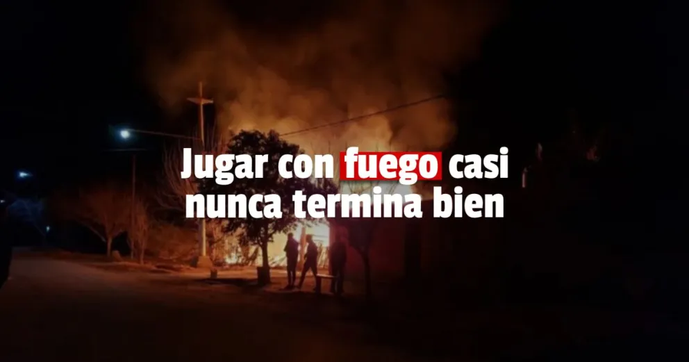 Jugaba con un encendedor, causó un incendio y terminó junto a su madre en el hospital