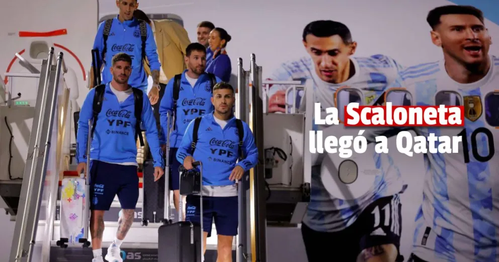 La Selección llegó a Qatar y ya se palpita el ambiente mundialista 