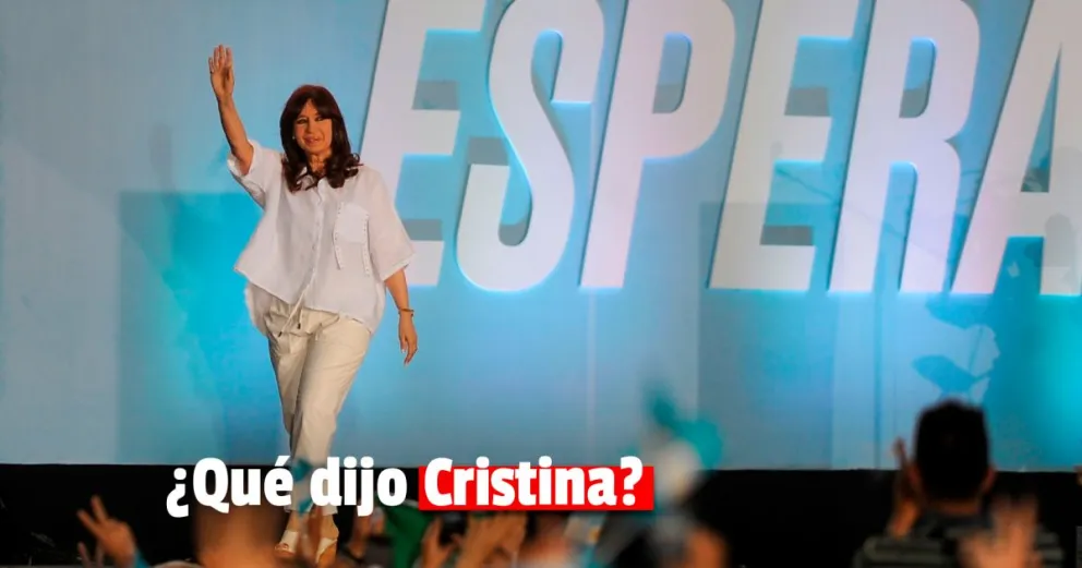 Cristina Fernández pidió construir un "consenso económico" para afrontar los "graves problemas" del país