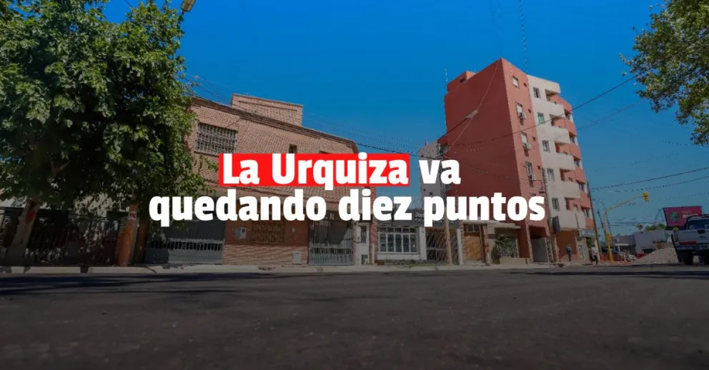 Así está la calle Urquiza a días de la inauguración de las obras 