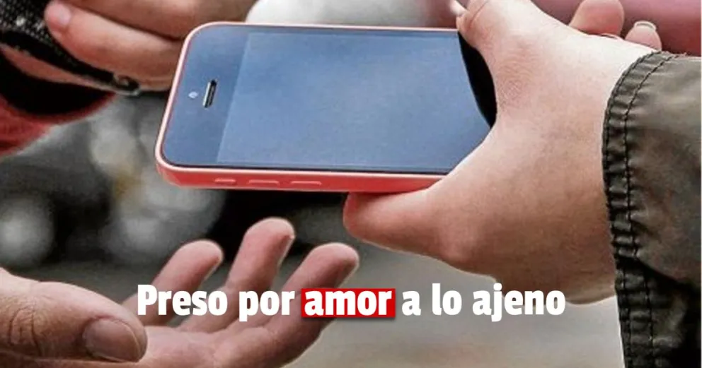 Robó un celular en compañía de una menor y terminó preso