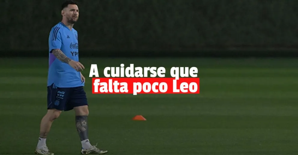 Messi entrenó diferenciado por precaución