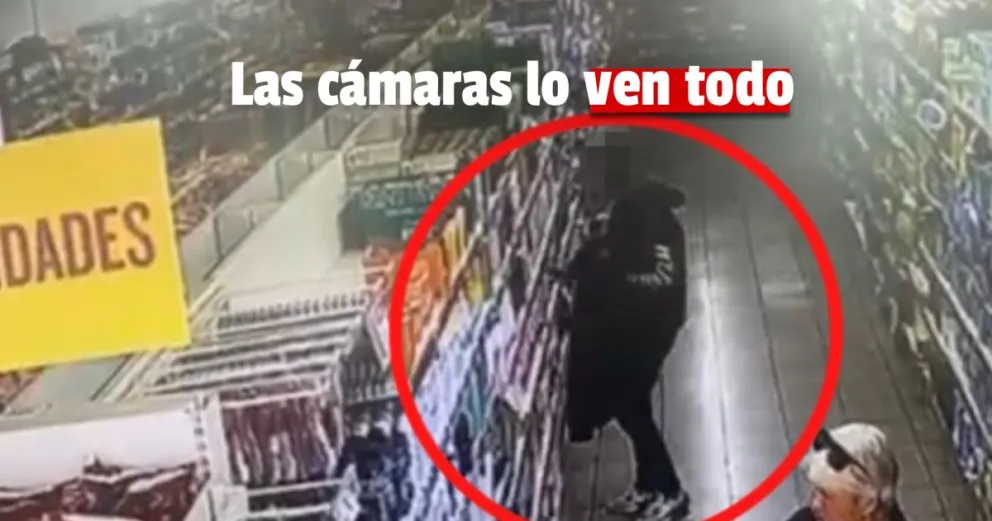 Robaban en un Supermercado hasta que las cámaras las delataron