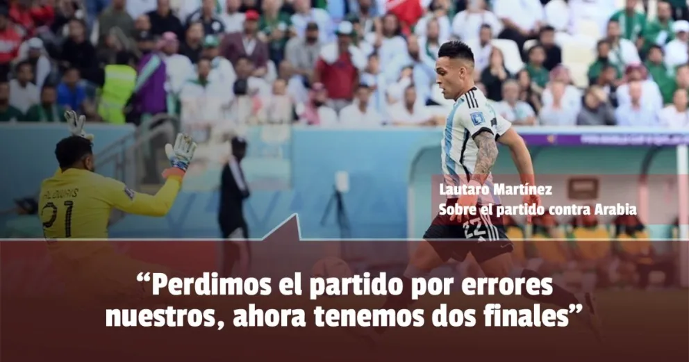 Lautaro Martínez hizo una autocrítica después de la dura derrota
