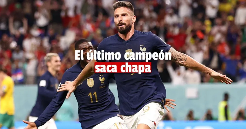 Giroud puso el 2-1 para Francia