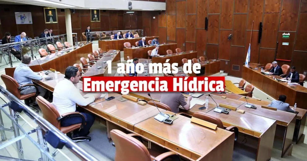 Este jueves se vota la prórroga de la Ley de Emergencia Hídrica