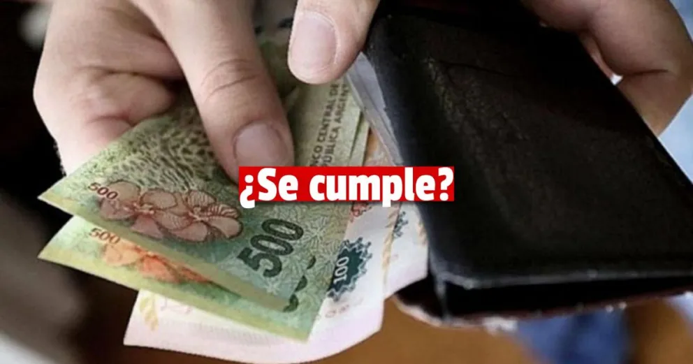 El salario mínimo aumentará un 20% hasta marzo y llegará a $61.953 en diciembre