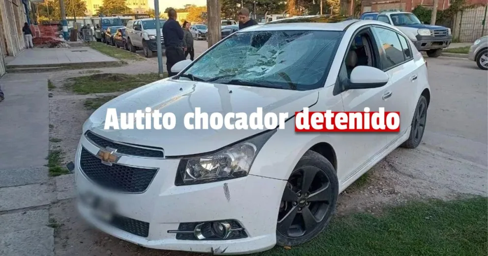 Atropelló a un ciclista, lo llevó al hospital y huyó, pero volvió a chocar con un auto y lo detuvieron