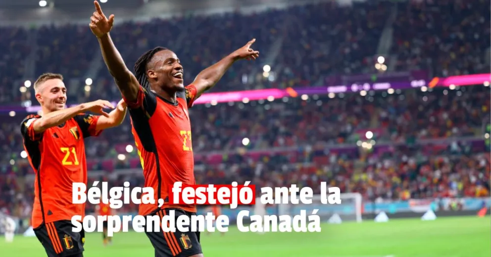 Bélgica le ganó a Canadá y lidera el Grupo F en el debut del Mundial de Qatar 2022