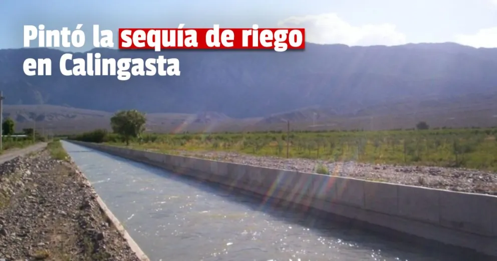 Por la obstrucción de un canal matriz, Calingasta estuvo siete días sin agua de riego