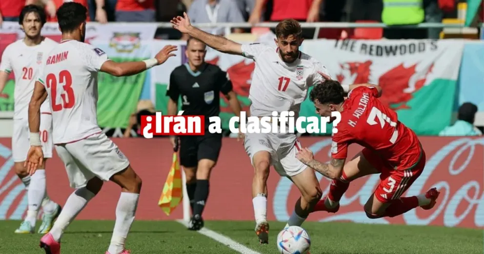 Irán derrotó a Gales en los últimos minutos 
