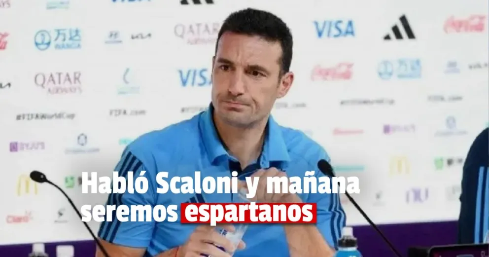 Scaloni: " evaluamos buscar alternativas a nuestro juego, pero no a nuestra manera de jugar"