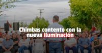 Chimbas inauguró la nueva iluminación en tres barrios del departamento 