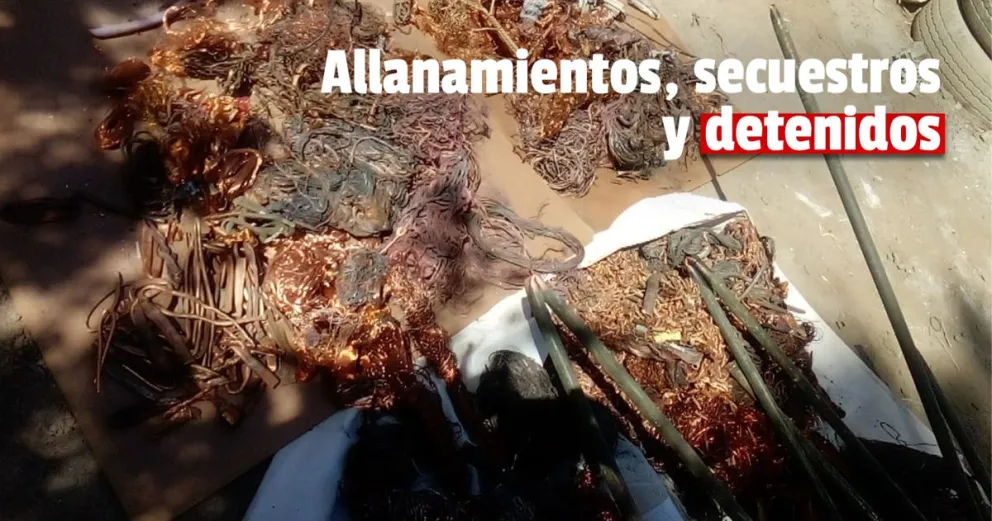 Secuestran de una recuperadora 175 kilos de cobre, hay un detenido