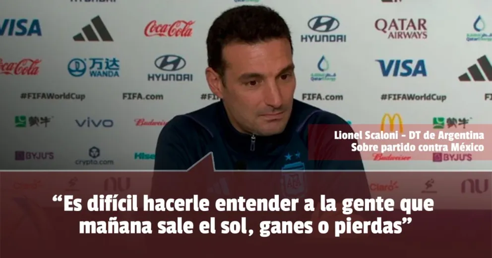 Lionel Scaloni habló sobre el partido contra México 