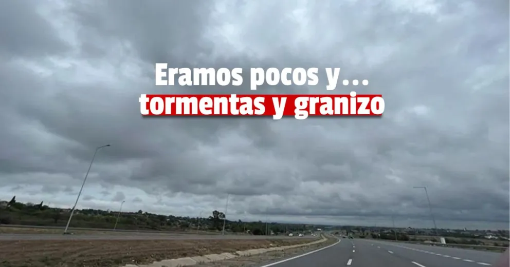 Alerta Amarilla por tormentas y granizos
