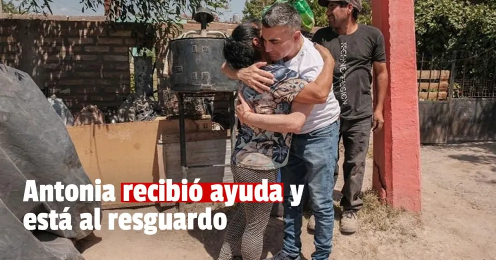 Chimbas: la familia que estaba en situación de calle fue asistida 