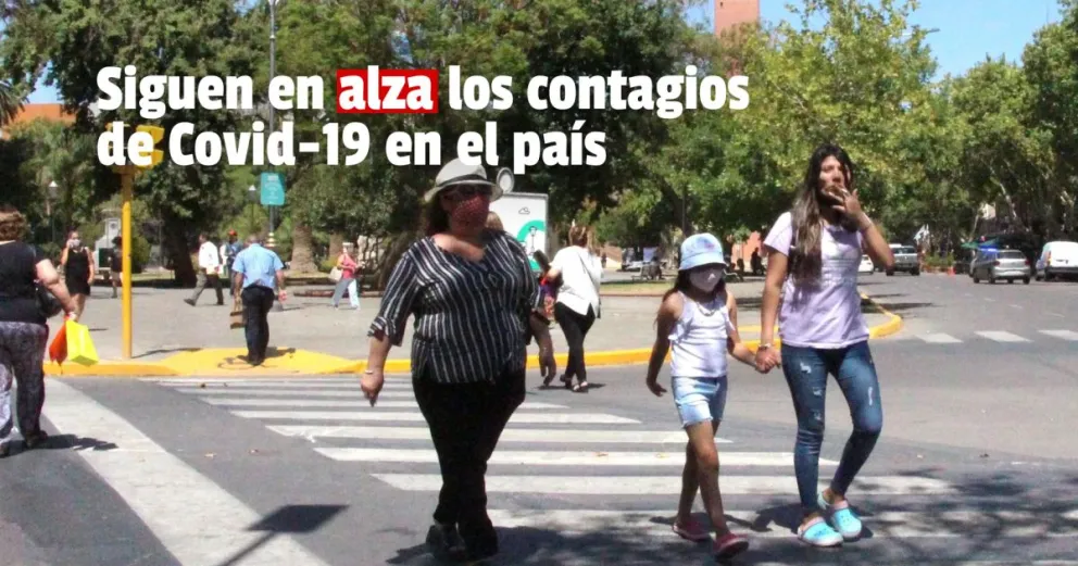 Volvieron a aumentar los casos de coronavirus en el país