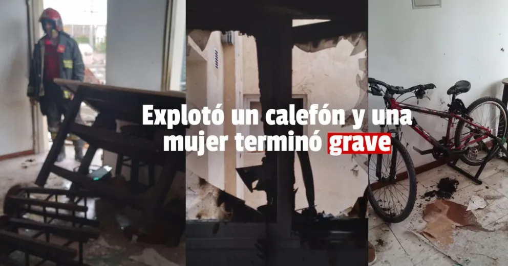 Una mujer en grave estado luego de la explosión de un calefón 