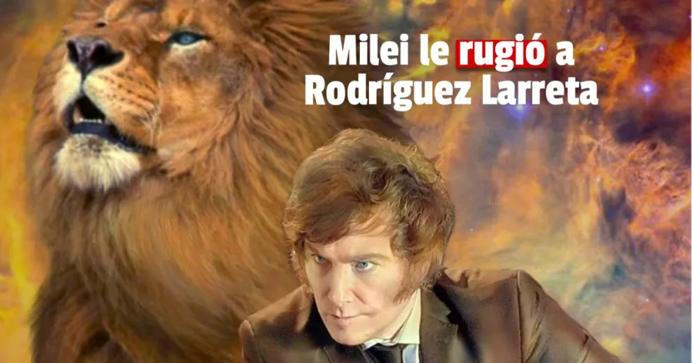 Javier Milei apunto contra Rodriguez Larreta