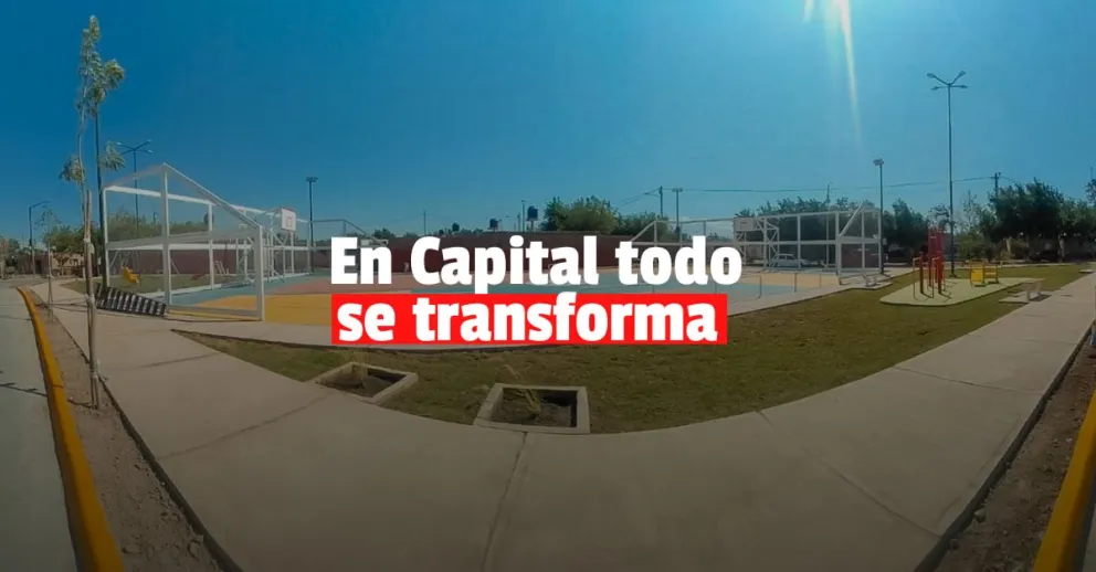 La increíble transformación de un baldío a una plaza todo terreno en Capital 
