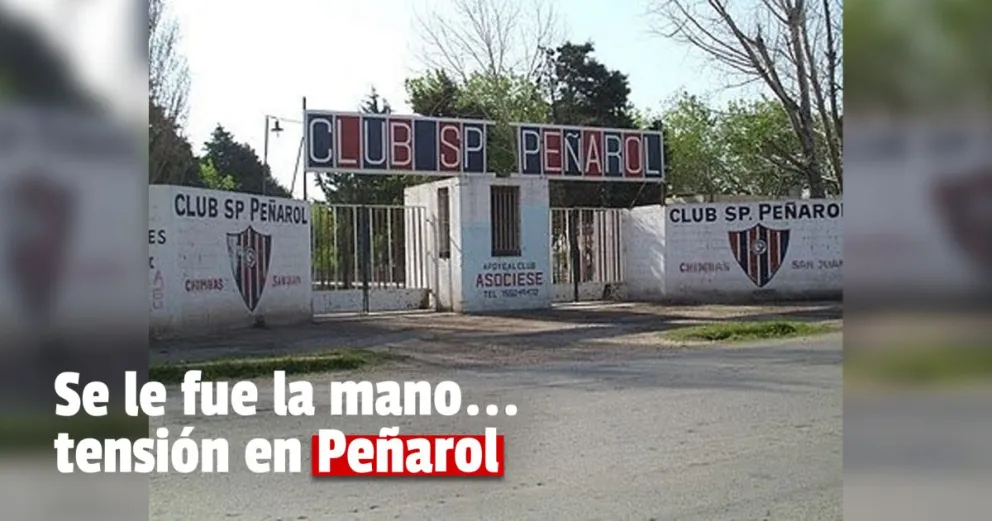 Sportivo Peñarol: hincha ingresó al club con un arma y realizó amenazas