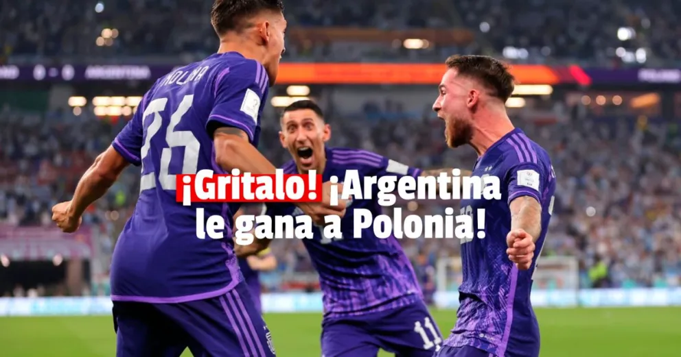 Gol de Mac Allister y Argentina el gana a Polonia 