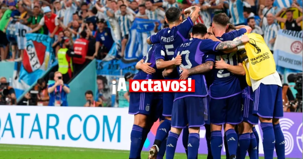 La Selección Argentina venció a Polonia y jugará los octavos de final del Mundial de Qatar 2022