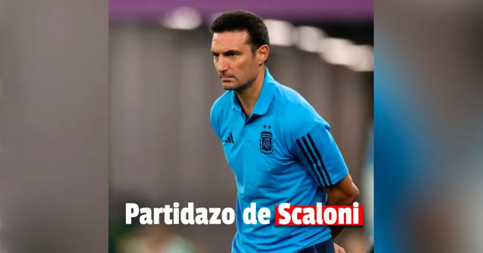 El triunfo personal de Scaloni: pateó el tablero, hizo cuatro cambios y terminó festejando