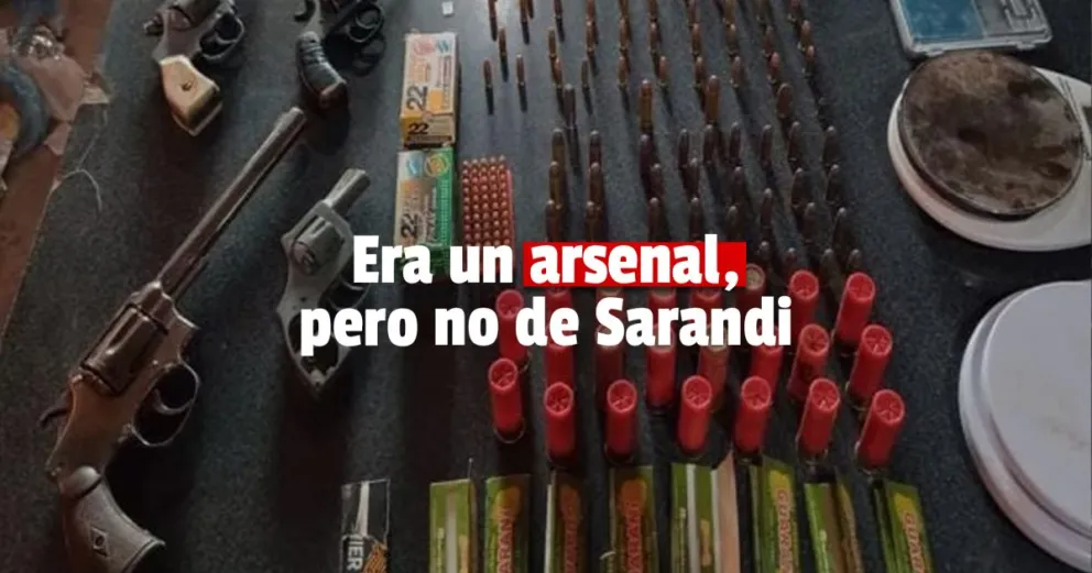 Chimbas: se toparon con una armería en un allanamiento 