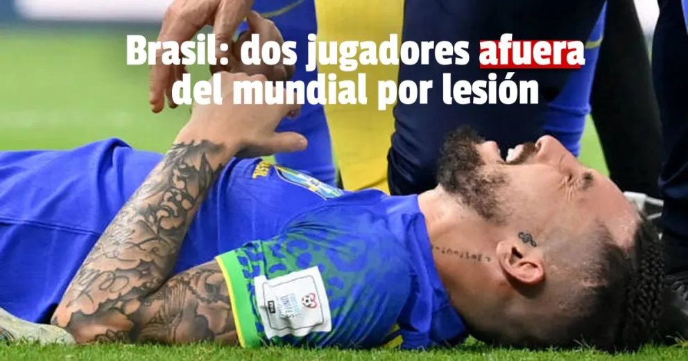 Brasil pierde a dos figuras para lo que resta del mundial