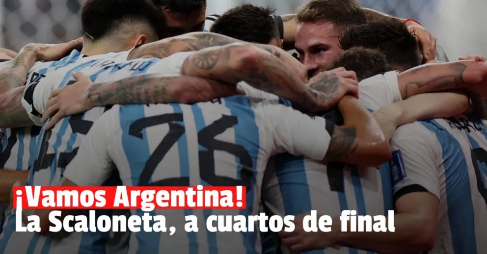 Argentina derrotó a Australia y avanzó a cuartos de final 