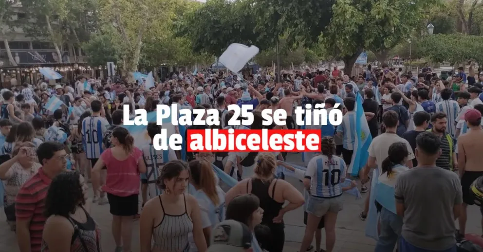 Así festejaron los sanjuaninos el pase a cuartos de la Selección 