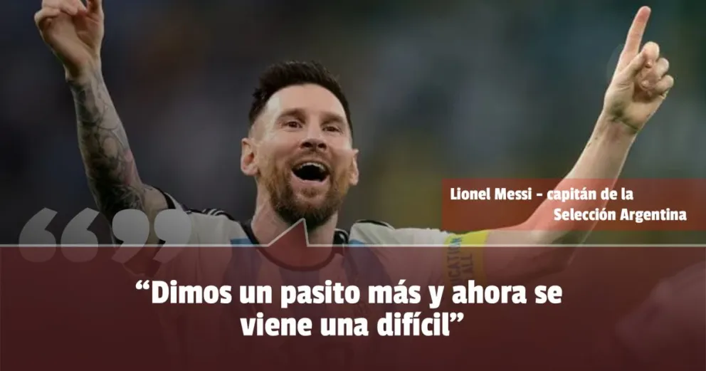Messi agradeció el apoyo de la gente y hablo con cautela de Países Bajos 